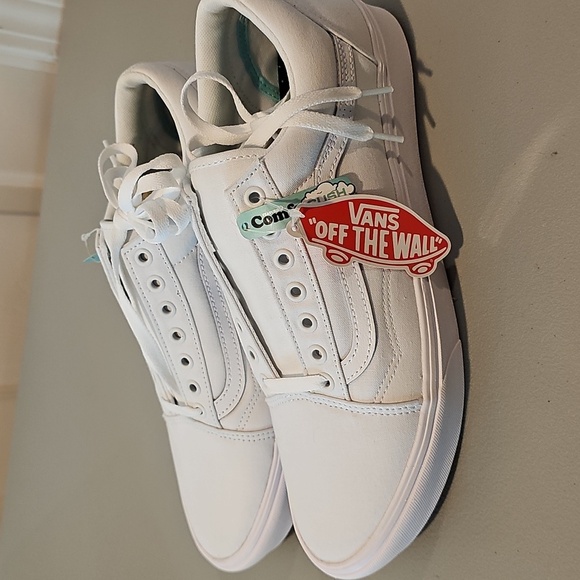 Vans Mens Size 12 Classic White Sneakers - Picture 5 of 7
